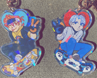 Image 1 of Double Sided SK8 Keychain 
