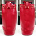 Image of Vtg. Gucci Red Pebbled Leather Bucket Bag