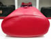 Image of Vtg. Gucci Red Pebbled Leather Bucket Bag