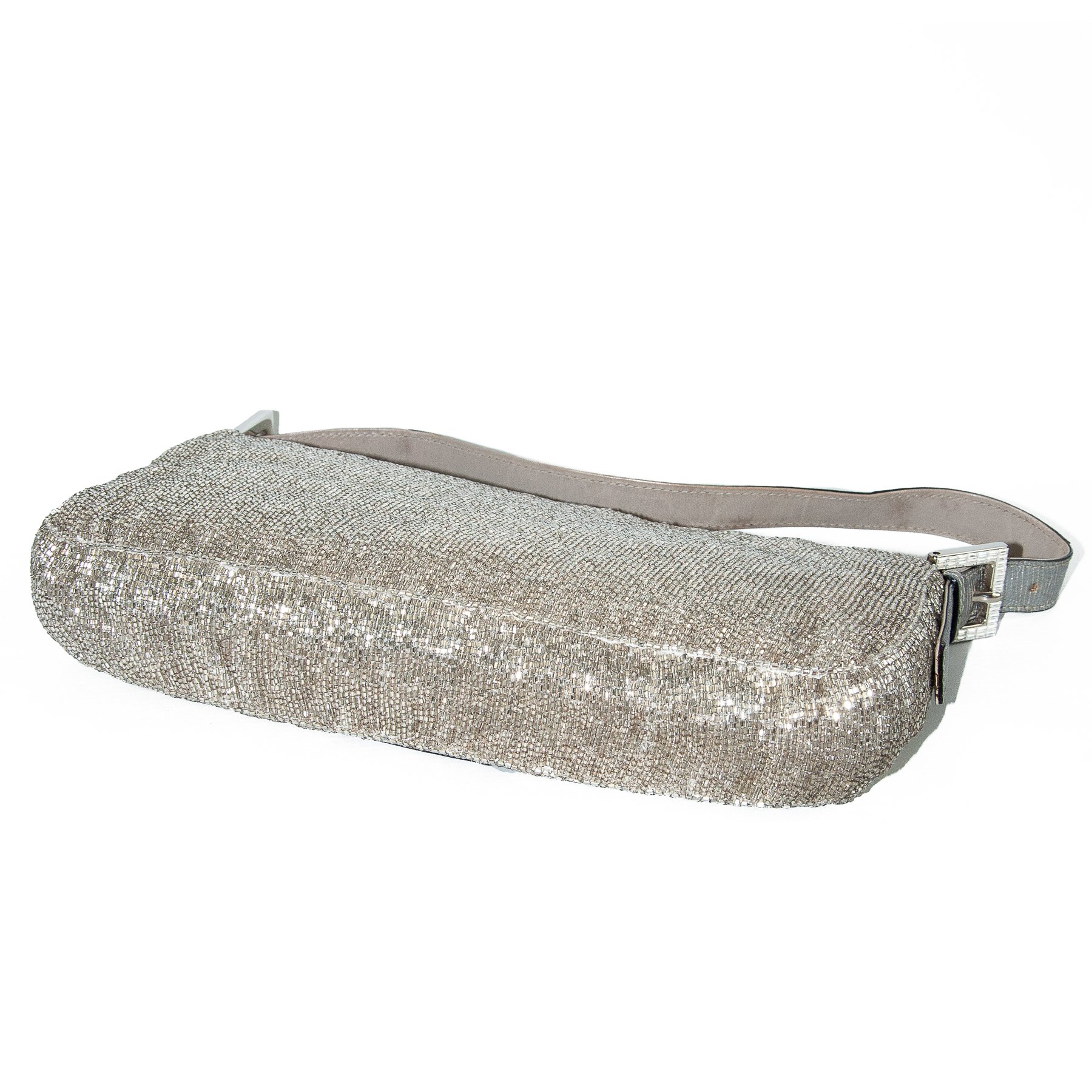 Image of Fendi Beaded Baguette Bag Python 