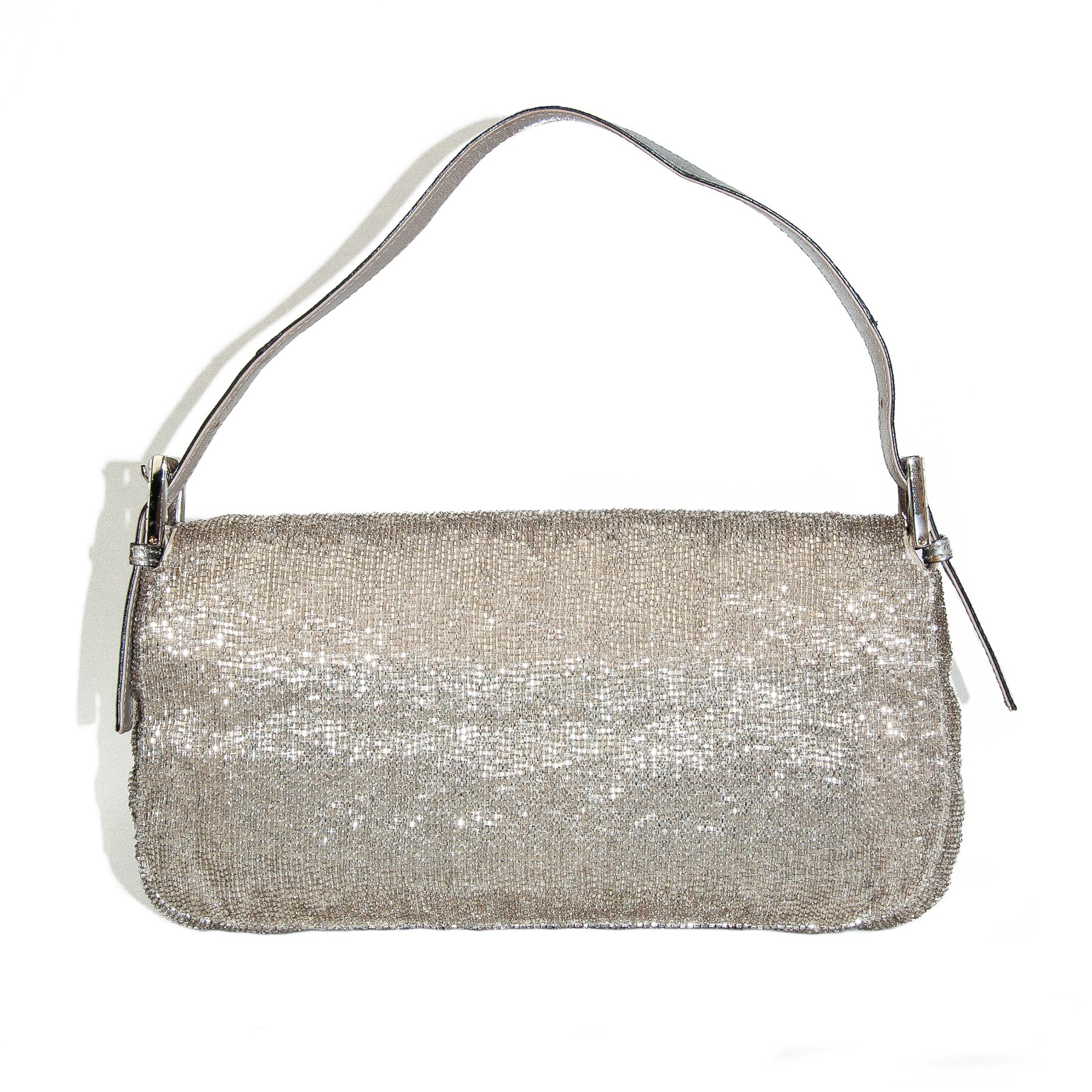 Image of Fendi Beaded Baguette Bag Python 