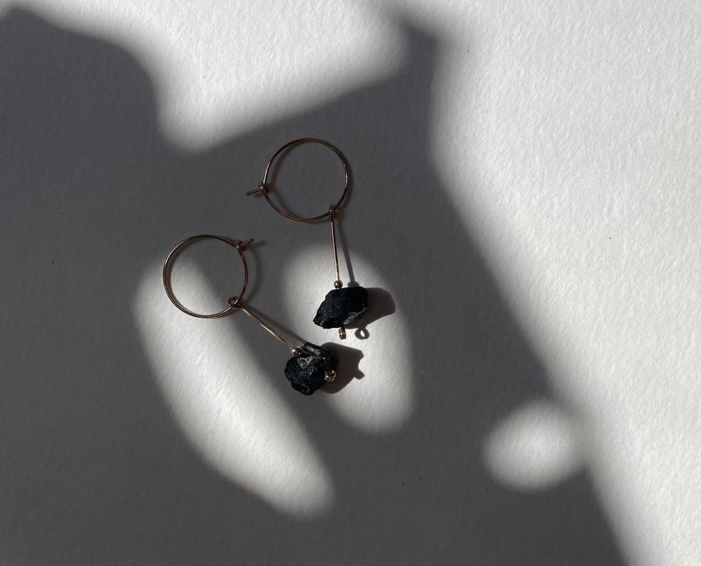 Image of Short Tourmaline earrings