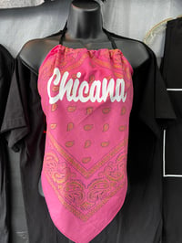 Image 2 of Custom made pink bandanna halter top