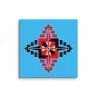 Image 12 of Mayan Temples Mandala, High Resolution Canvas Print with wood backing