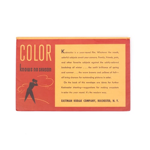 Image of Red and Yellow Ephemera in Film Envelope