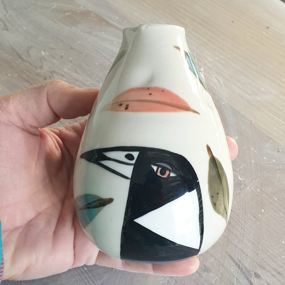 Image of Small handpainted vases