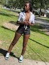 Tie Me Down Leather Shorts