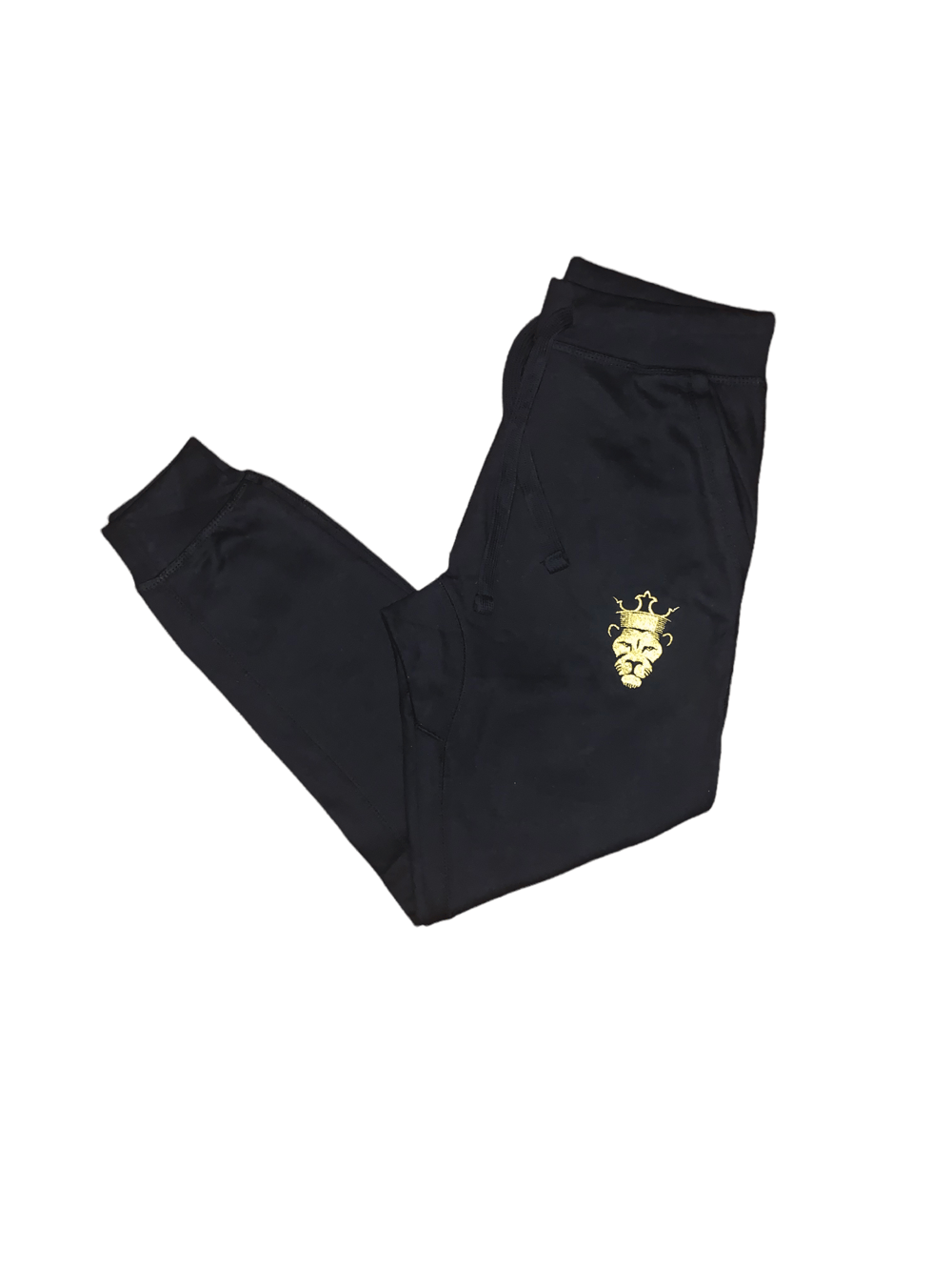 Image of Black & Metallic Gold R.B.J Joggers 