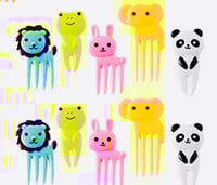 Image 1 of Animal Fruit Forks / Food Picks Set 1