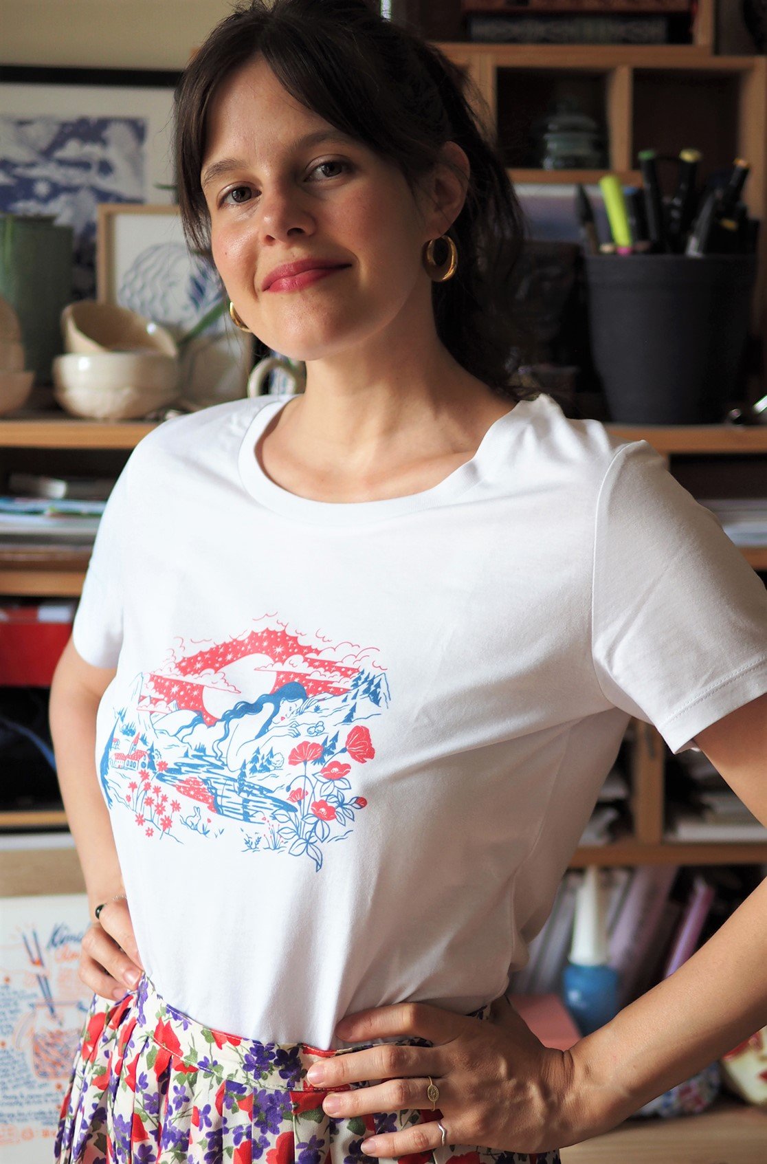 Image of T-SHIRT PAYSAGE - THE SIMONES X ELOISE HEINZER