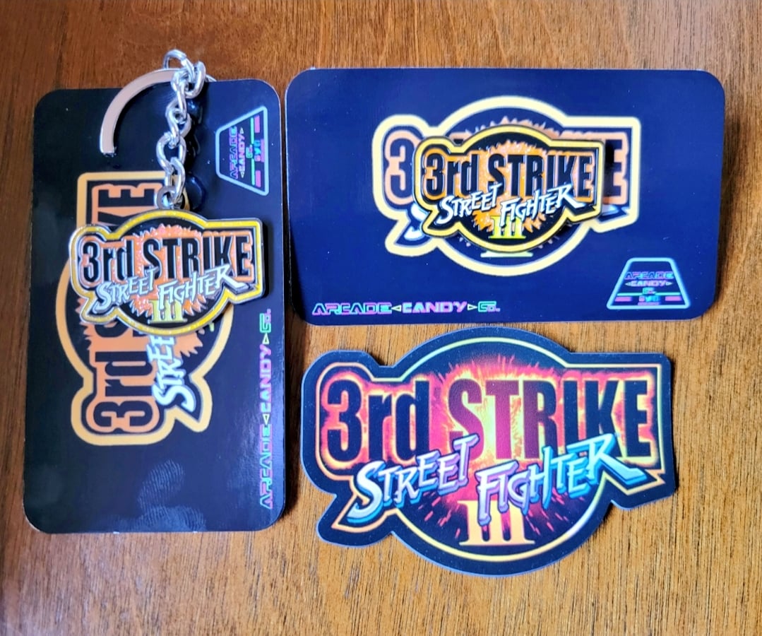 Image of 3S Pin/Keychain 25th Anniversary Set3rd Strike Pin/Keychain Set 