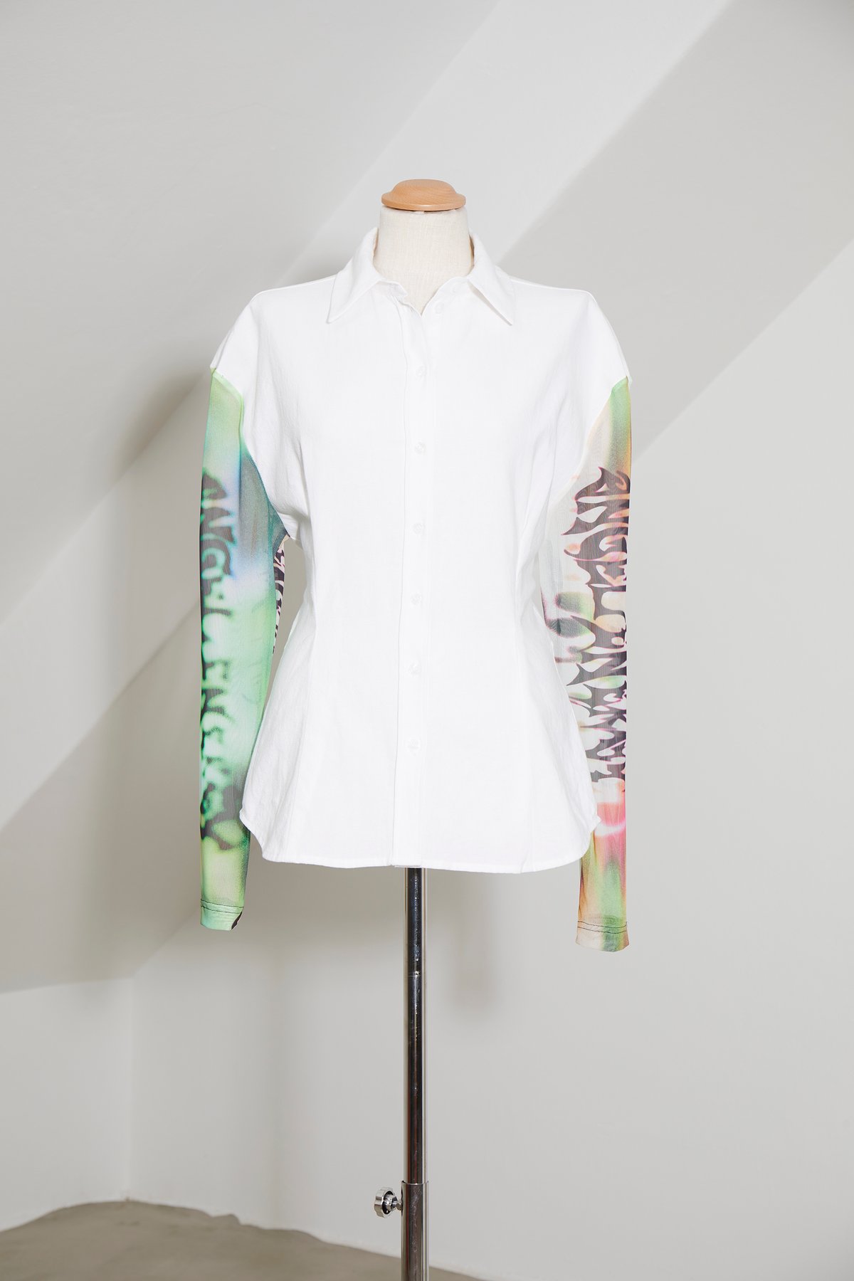 FEBEN FOR STUDIO MADE: Linen Mesh Shirt #1