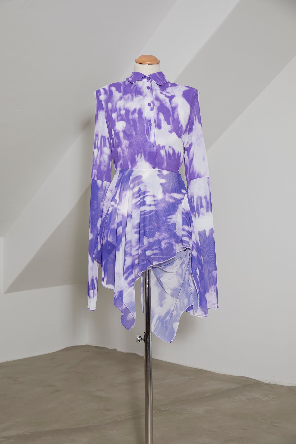 FEBEN FOR STUDIO MADE: Chiffon Shirt Dress