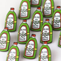 Image 2 of Olive Oil - Enamel Pin
