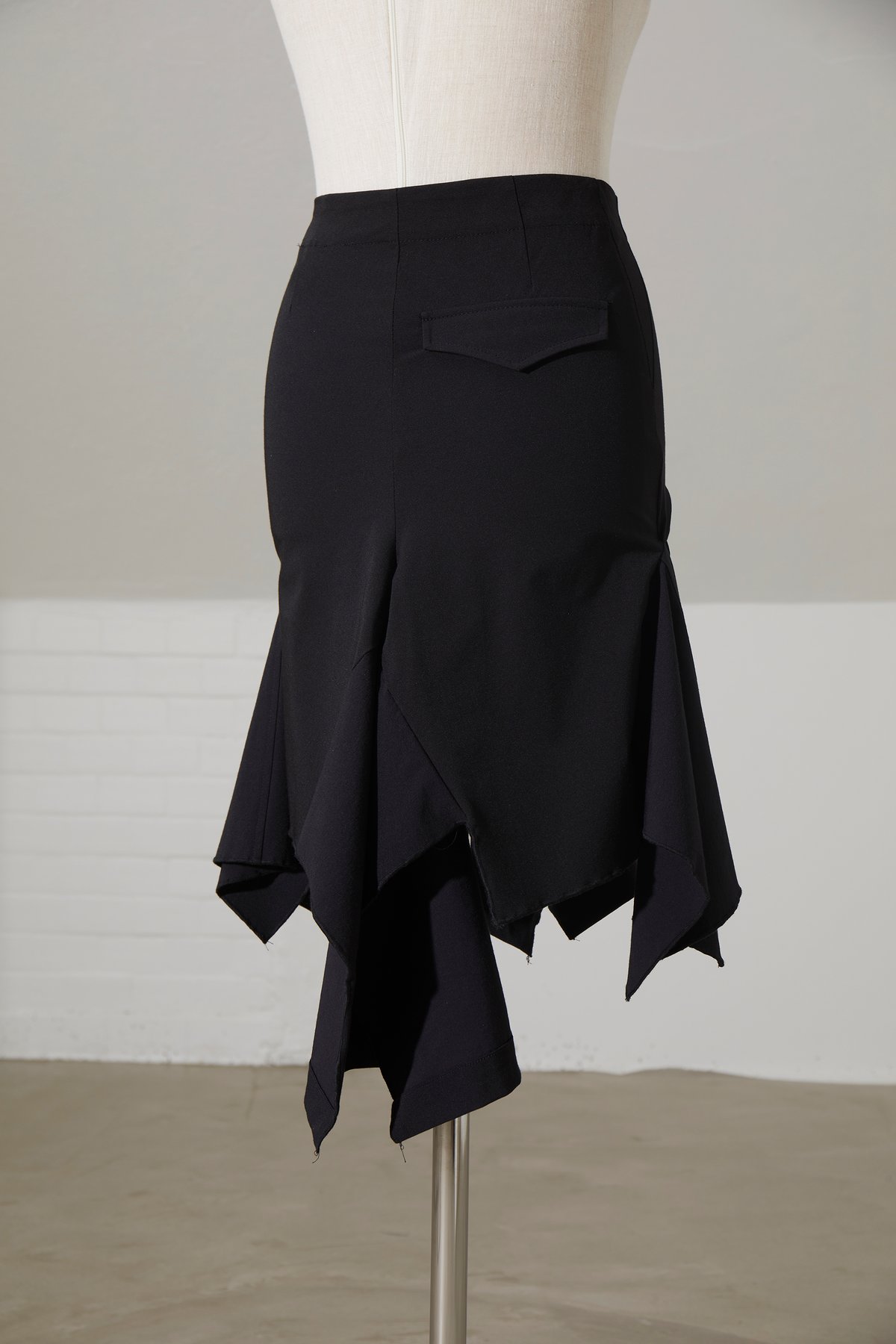 FEBEN FOR STUDIO MADE: Draped Zip Skirt 