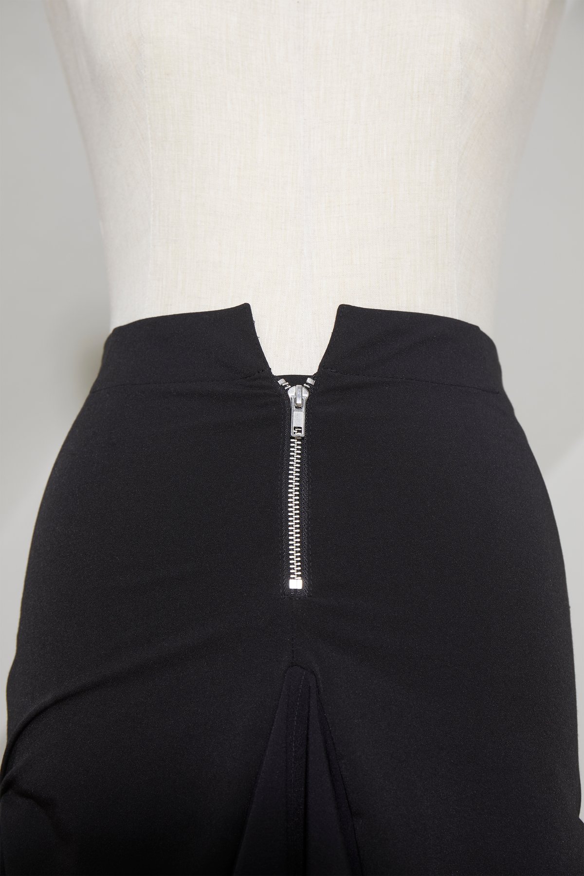 FEBEN FOR STUDIO MADE: Draped Zip Skirt 
