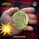 Image 3 of Shirtless Bear-Fighter: SIGNED Official Fuzz Badge w/BONUS Bear Rug!