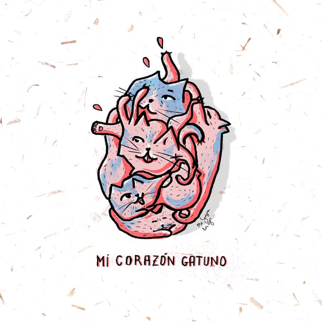 Corazón gatuno