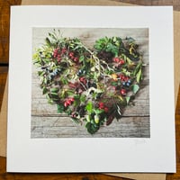 Image 1 of Autumn Heart ~ greetings card