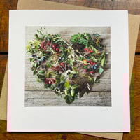 Image 2 of Autumn Heart ~ greetings card