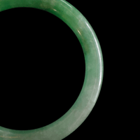 Image 4 of Strong Green Genuine Jade Bangle Size S