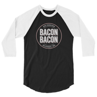 Image 2 of Men's Bacon Bacon Logo 3/4 Sleeve Shirt