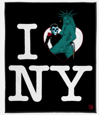 Image 1 of I LOVE NY outdoor blanket PREORDER