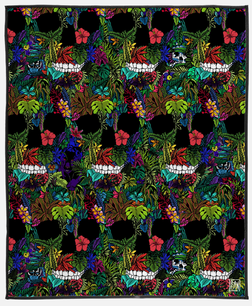 Image of Sinister Jungle outdoor blanket PREORDER