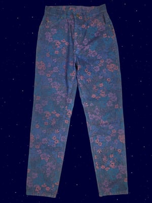 Vintage floral mom jeans