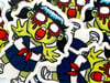 Zombie School Girl Sticker