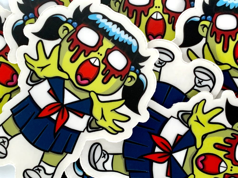 Image of Zombie School Girl Sticker