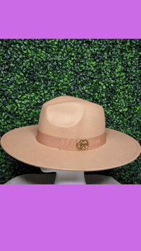 Image 2 of Designer Inspired Wide Brim Fedora 