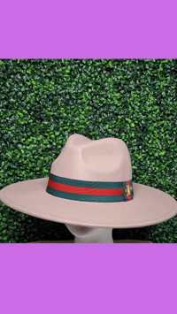 Image 3 of Designer Inspired Wide Brim Fedora 