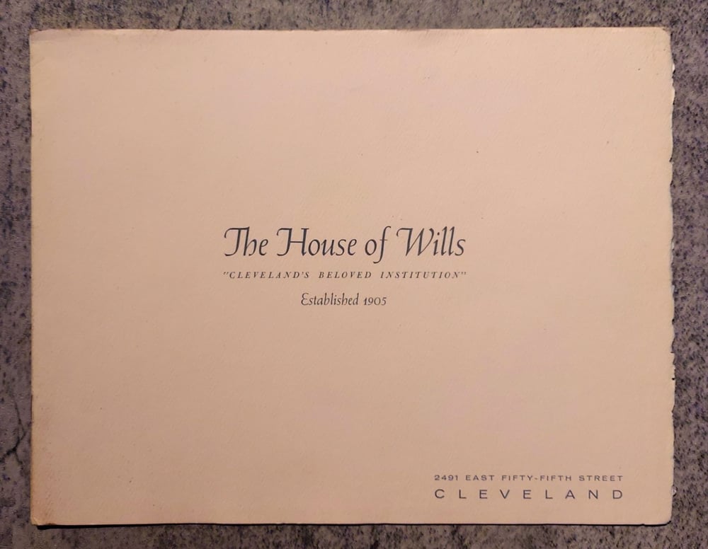 The House of Wills – Funeral Parlor Brochure, Circa 50s or 60s