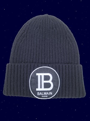 AUTHENTIC! Balmain "Badge" Beanie