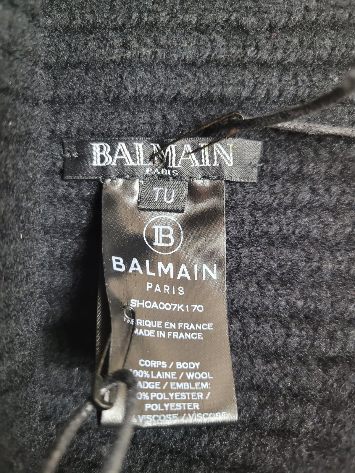 Balmain label discount