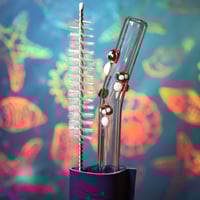 Image 5 of Swirl of Mushrooms Glass Drinking Straw