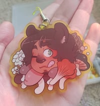 Image 2 of Sal with Mushrooms -- Solanaceae Colored Acrylic Charm