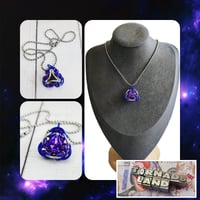 Heliotrope + Dark Indigo Reversible Tria Pendant