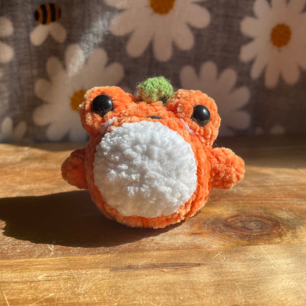 Image of Little Crochet Pumpkin Frog