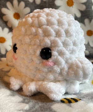 Image of Fluffy Crochet Ghost Plush