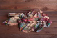 Image 3 of Checked pillow and layer red green
