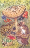 Mushroom Picnic Art Print