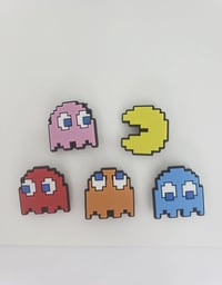 Pacman gaming 8bit retro shoe charms 
