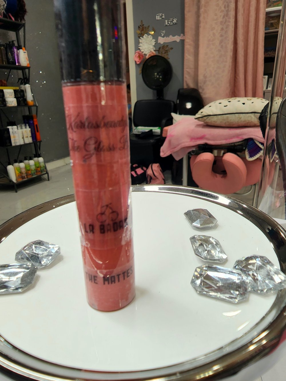 "LA CHINGONA" CHERRY LIPGLOSS & "LA BAD ASS" MATTE CHERRY LIPSTICK &"EL QUE CAIGA " LIPSCRUB