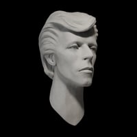 Image 1 of Cracked Actor - David Bowie - White Clay Sculpture