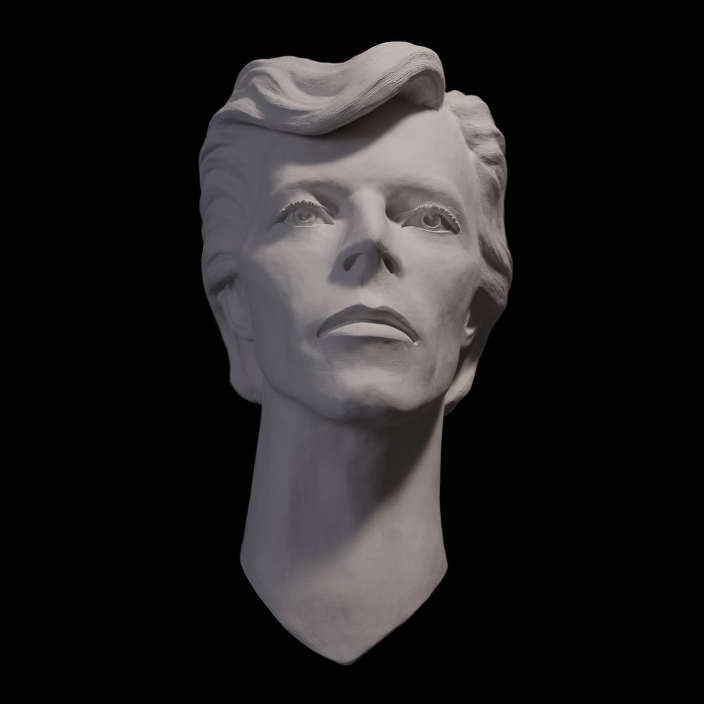 Cracked Actor - David Bowie - White Clay Sculpture