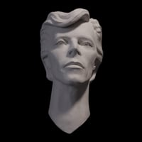 Image 5 of Cracked Actor - David Bowie - White Clay Sculpture