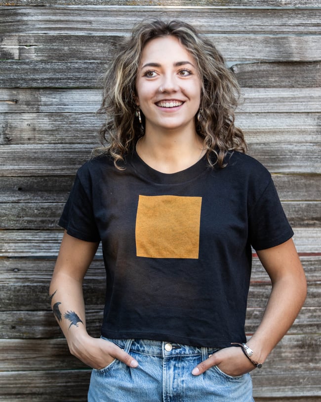 Alternative Apparel Women’s Vintage Jersey Headliner Crop Tee