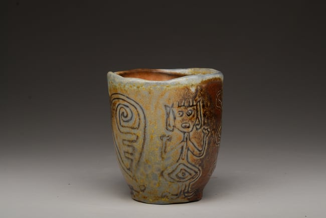 Hand Pinched Medicine Cup 